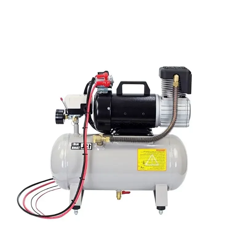 Portable 12V DC Mini Air Pump 12 Liter Oil-Free Tank Heavy  Offroad Road Assist Engineering Service Industrial Compressors