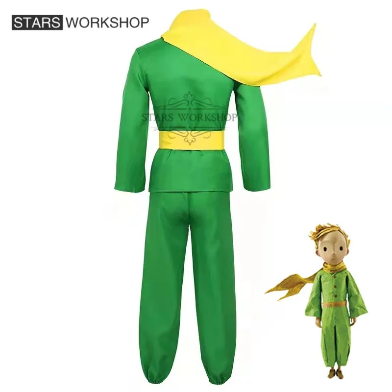 

qq34Anime Cartoon Movie The Little Prince Cosplay Costume Adult Men Women Kids Green Halloween Christmas Party Suit