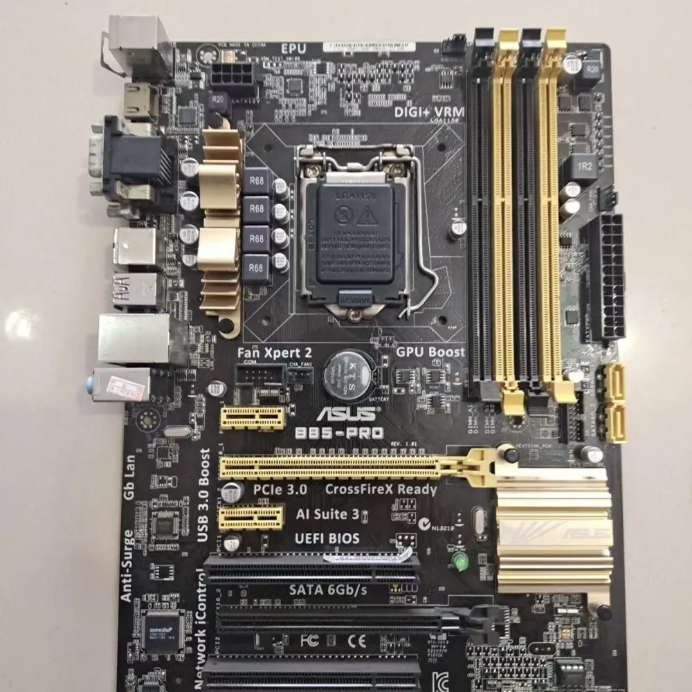 

ASUS B85-PRO four memory 1150 pin HDMI integrated board three PCI DDR3 computer