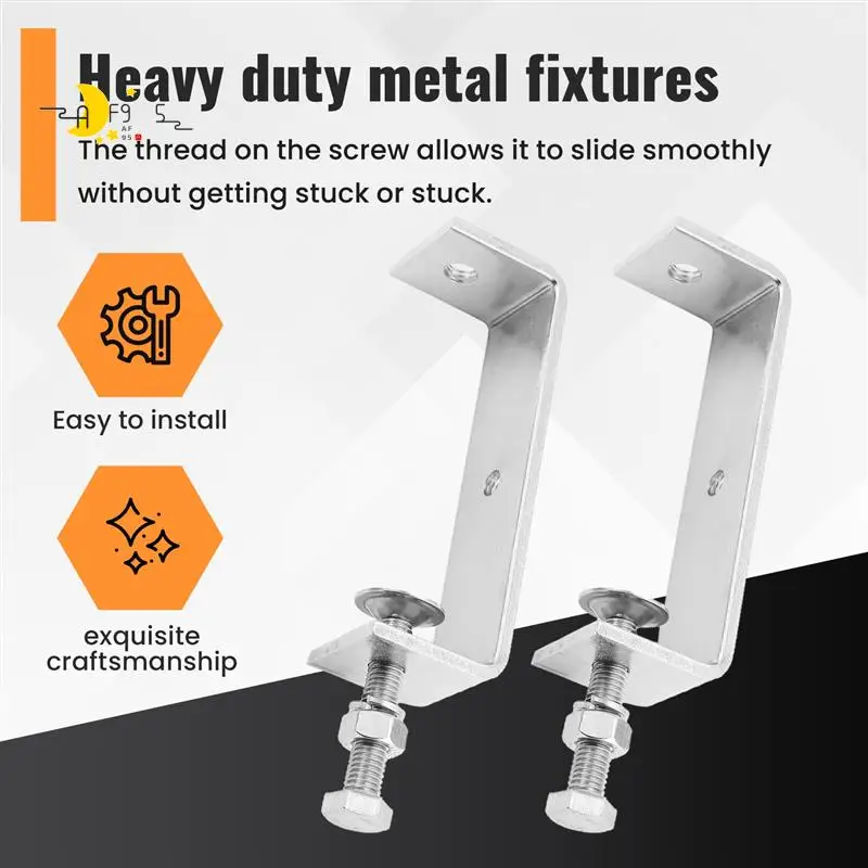 

AF95-Metal Clamp Heavy Duty Clamp C Clamp Woodworking Clamp With Wide Jaw Openings, 2PCS