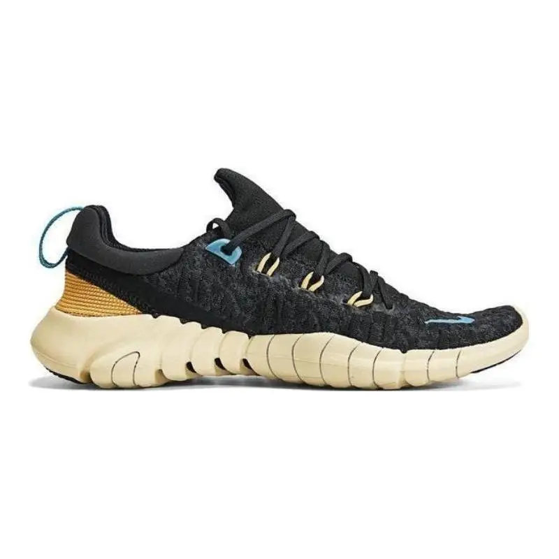  Nike Free Run 5.0 Next Nature Black Anthracite Wheat Gold Noise Aqua Women's Sneakers shoes CZ1891-008