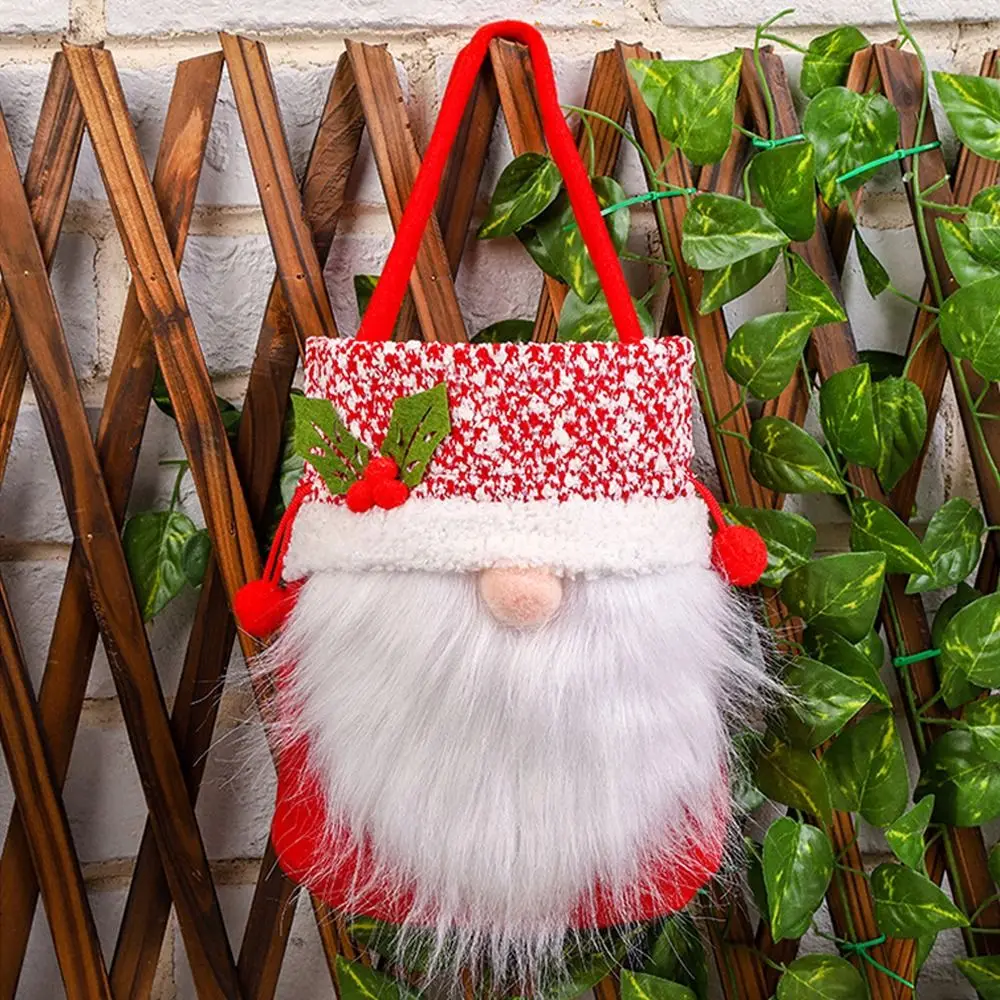 Bolsa de gran capacidad para adornos navideños, bolso de almacenamiento para regalos, dulces para niños, árbol de Navidad