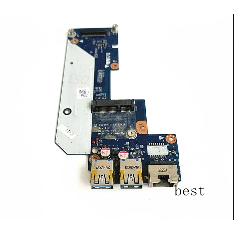 Оригинал для DELL 15r 5520 7520 USB Ethernet LAN Соединительная плата QCL00/10 LS-8242P