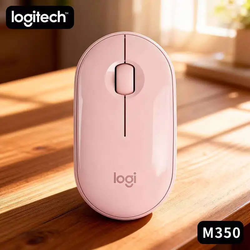 

Logitech M350 Ergonomic Quiet Mouse - Comfort Grip, Bluetooth & USB, Recycled Plastic, 1000 DPI, Eco-Conscious User’s Choice