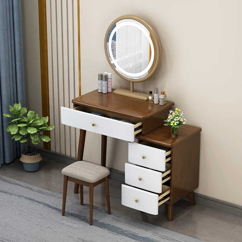 Drawers Luxury Makeup Dressers Dressing Mirror Jewelry Bedroom Dresser Mobile Desk Storage Comodas Con Cajones Home Furniture