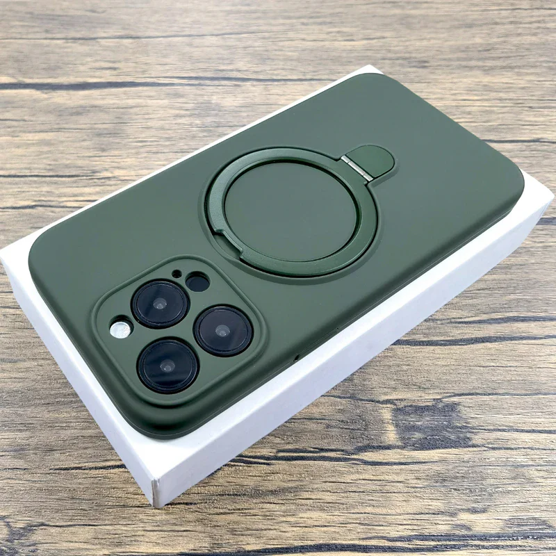 Funda De Silicona LĂQuida Para Iphone 16, 15, 14, 13, 12 Pro Max Plus, Iphone15, Iphone14, Iphone13, Iphone12, Funda Con Soporte De Carga Magsafe