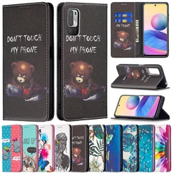 Wallet Painted Leather Case For Xiaomi Redmi 10 10C 9 9A 9C 9T Note 11 11S 11 Pro 10S 10 Pro 9 Pro 8T Poco X4 Pro X3 NFC 12 Lite