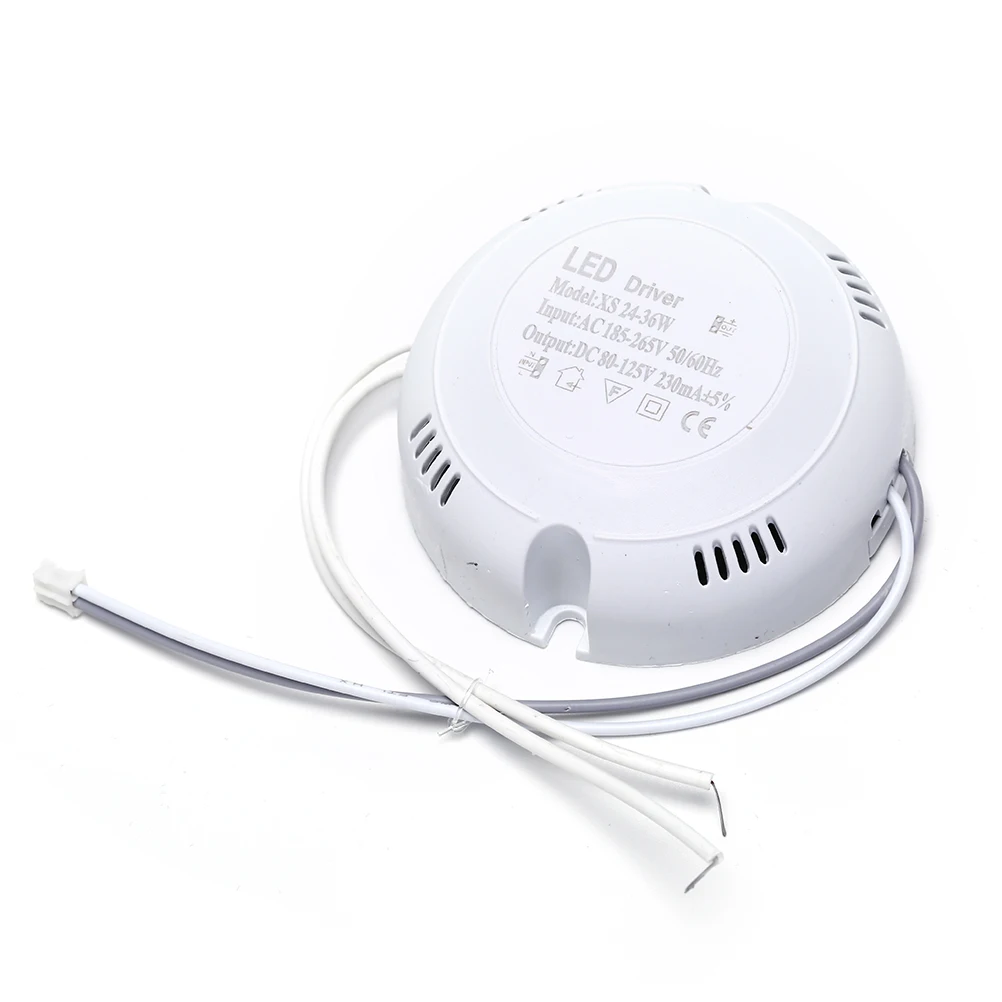 Adaptador de fuente de alimentación de transformador de luz de Controlador LED para lámpara led, carcasa redonda de bombilla