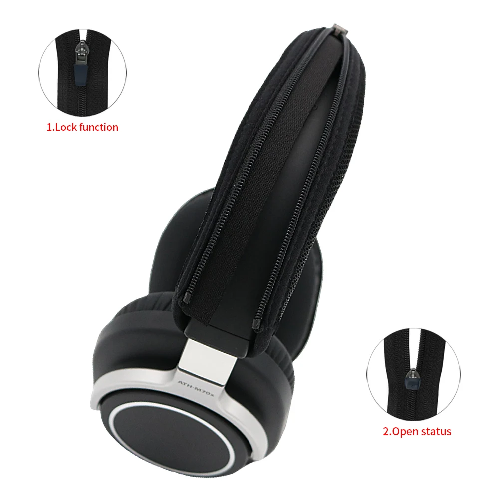 Headphone Head Beam Cover for Audio-Technica ATH-M70X Earphone Protective Case Headset Headbeam Protector Sleeve