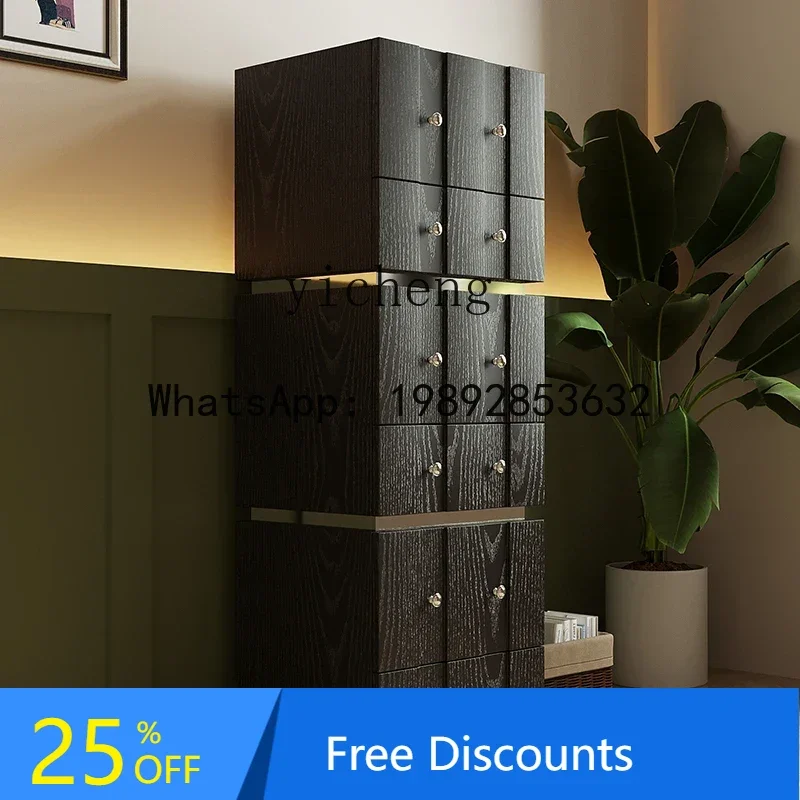 

module combination cabinet dining side chest cabinet medieval modern simple household bedside storage living room TV cabinet