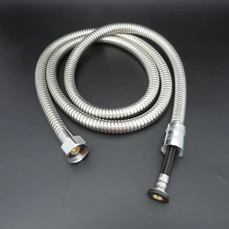 Bathroom Stainless Steel Shower Head Hose Flexible Water Pipe 1.5m 2m High Density Faucet Pulling Explosion-Proof Tube Accesso r