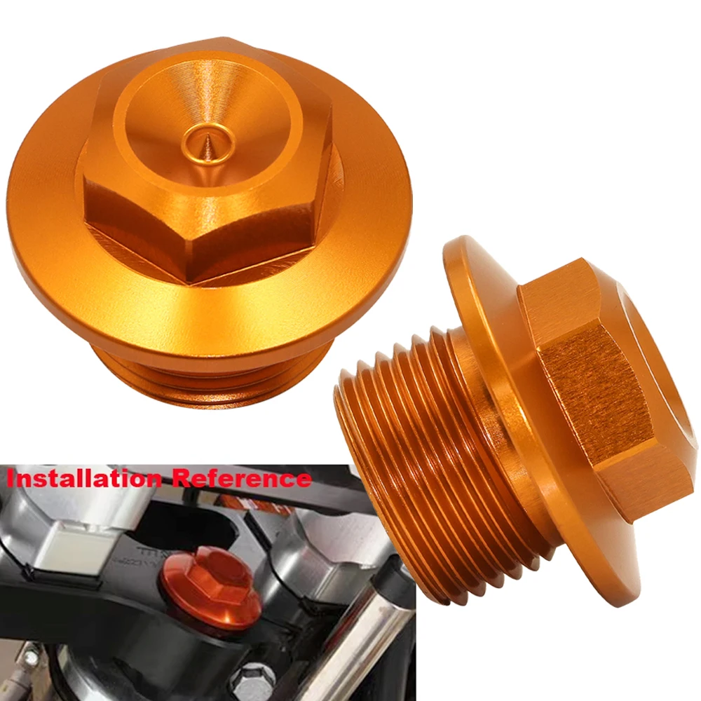 Steering Stem Nut Head Bolt Axle Screw For KTM 125-690cc EXC EXC-F SX SX-F EXC-R XC XCW XC-F TPI SIX DAYS Enduro SMC 2003-2027