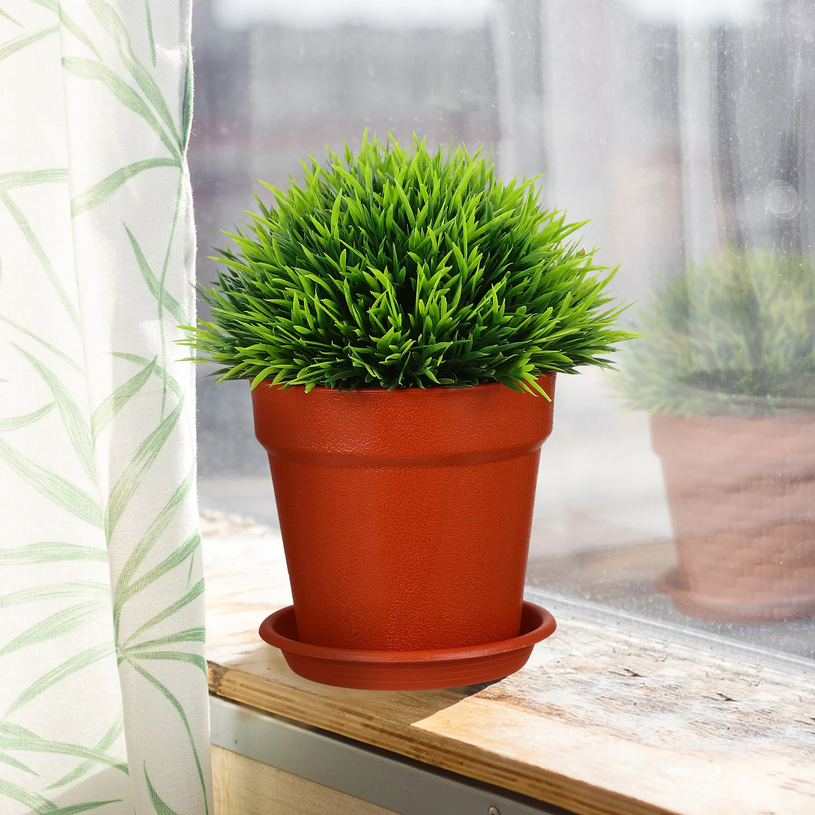 

24Pcs Plastic Pots for Plants with Saucers Succulent Flower Pots Durable Reusable Sun Resistant Plastic Planters