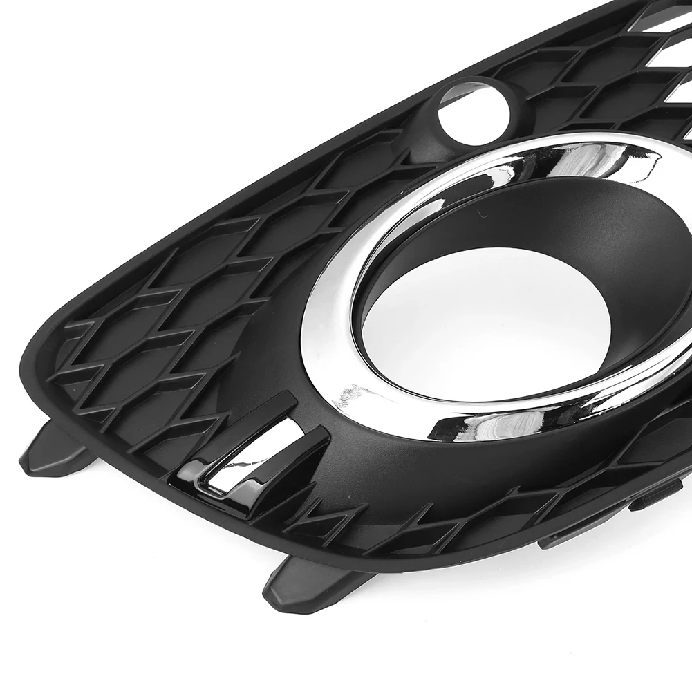 

Front Bumper Fog Light Honeycomb Grille Cover For Q5 Sport 2013-2017 Lower Grille Fog Lamp Bezel