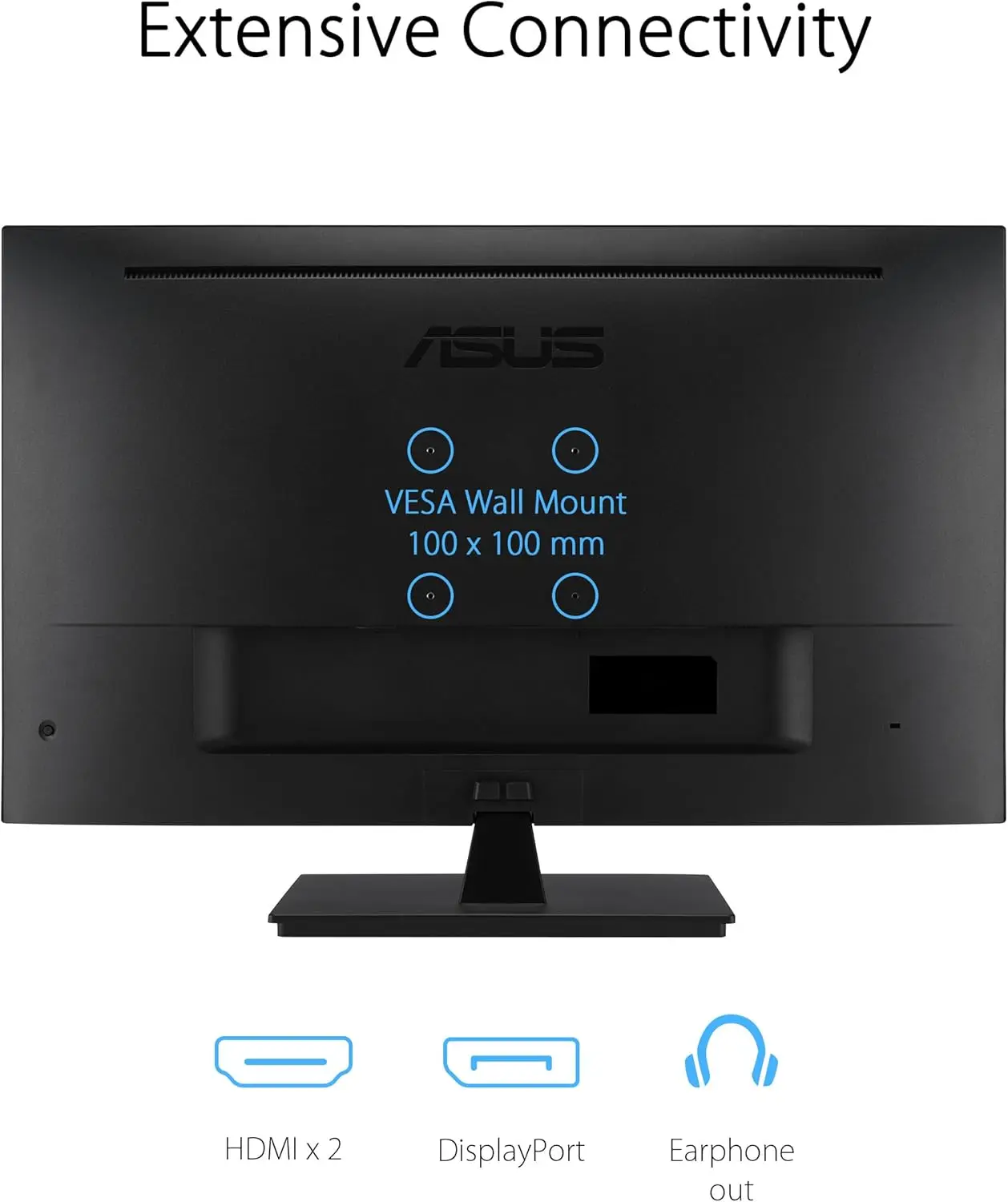 จอภาพถนอมสายตา 31.5 นิ้ว 4K HDR (รุ่น VP327Q) – UHD (3840 x 2160), 99% sRGB, HDR-10, Adaptive-Sync, ลำโพงในตัว