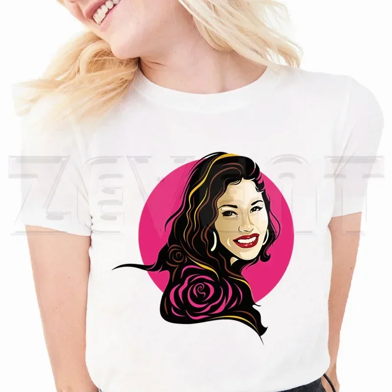 Selena Quintanilla Funny T Shirt Hip Hop Tops Men Fashion Tshirts Summer Short Sleeve Tshirt Harajuku Streetwear