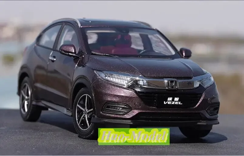 1:18 For HONDA VEZEL 2019 Alloy Metal Diecast Model Car Toys Boys Birthday Gifts Hobby Display Collection Ornaments Purple