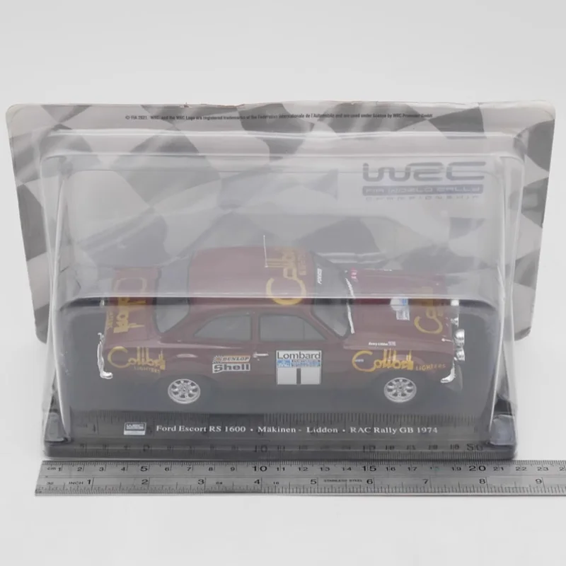 

Литой под давлением масштаб 1:24 IXO Escort RS 1600 WRC 1974, модель раллийного автомобиля из сплава, готовый продукт, имитация коллекции игрушек, статическая модель