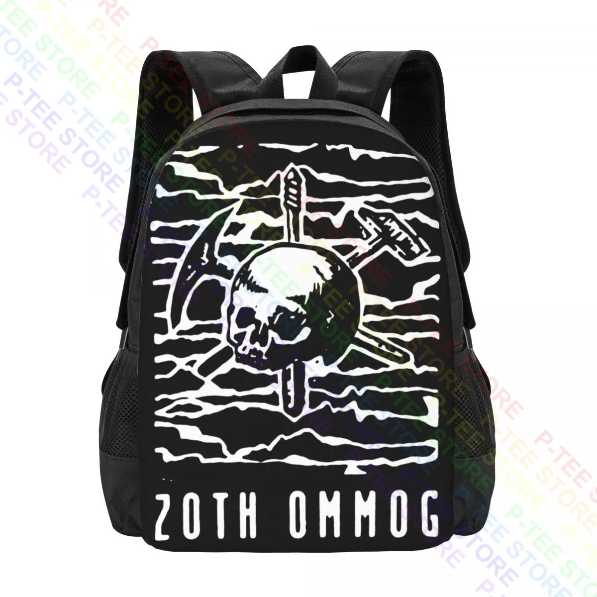 Zoth Ommog Wax Trax Wumpscut Ebm Ministry Hocico FrontBackpack Large Capacity Vintage Art Print