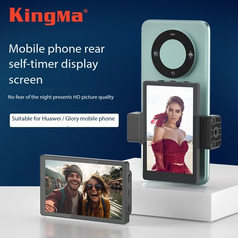 

KingMa Phone Vlog Selfie Monitor Screen Portable Display Using Rear Camera for Huawei honor 200/100/90/80/70/60Pro X50I/X40/X30
