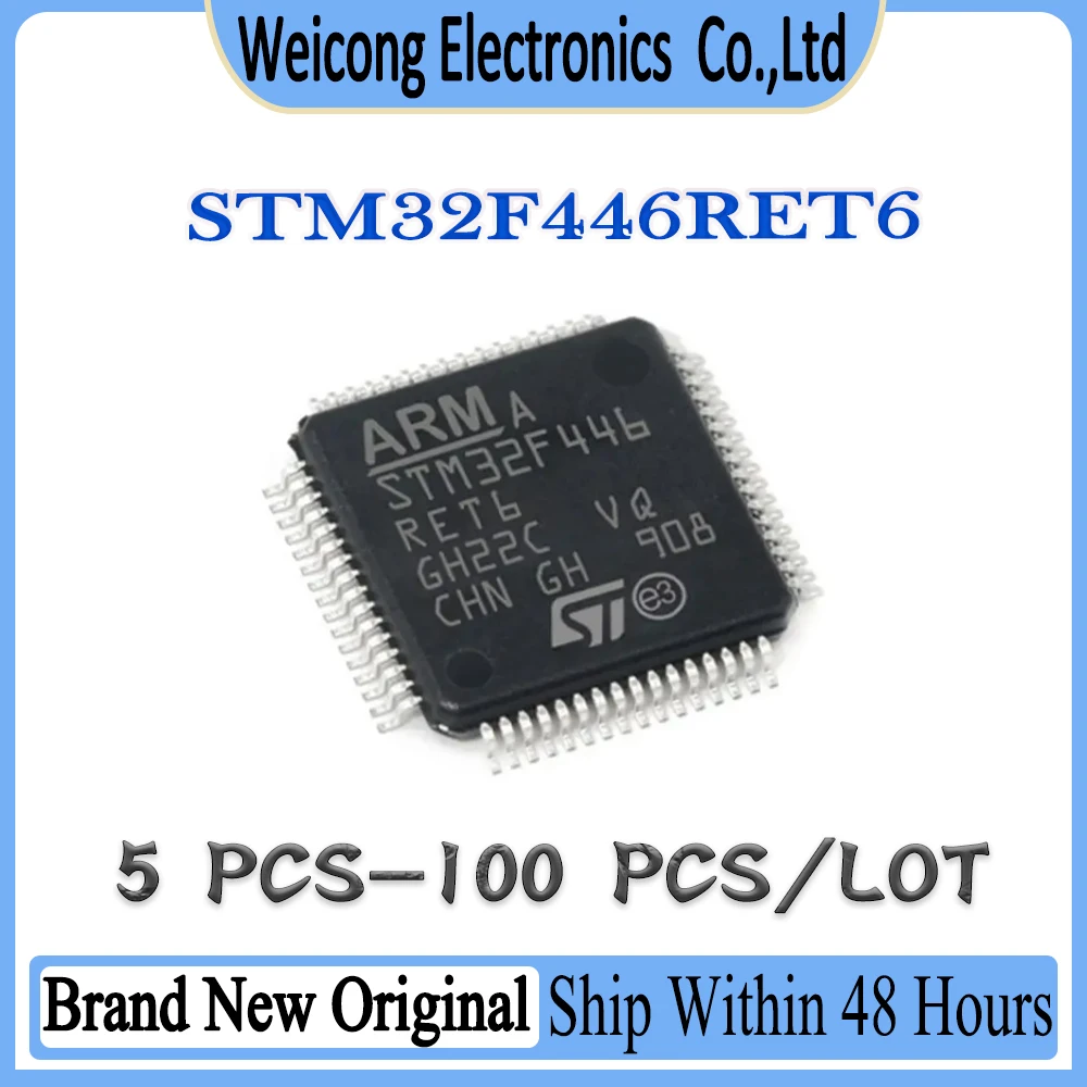

New STM32F446RET6 STM32F446RET STM32F446RE STM32F446R STM32F446 STM32F STM32 STM IC MCU Chip LQFP-64