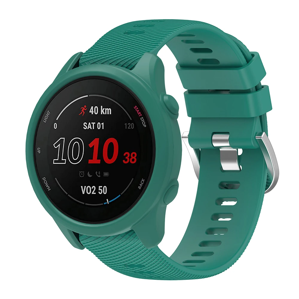 Silikonarmband + Schutzhülle für Garmin Forerunner 255 265, Ersatz-Uhrenarmband – Detail 17