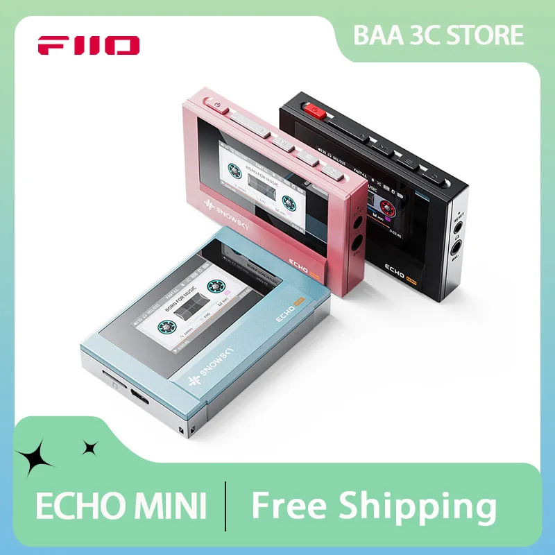 FiiO Snowsky ECHO MINI Portable Lossless Music Player Hd Color LCD Screen Support TF Card 3.5mm/4.4mm Amplifier Adapter