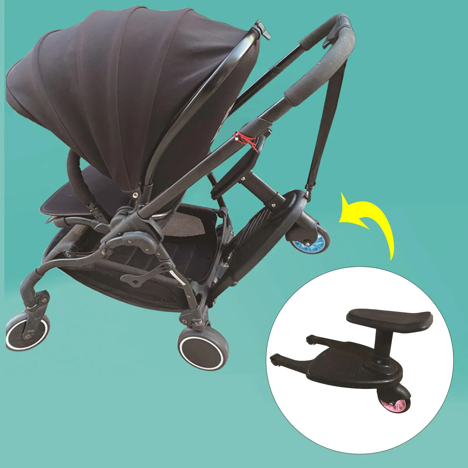 Buggy Second Child Pushchair Standing  Seat Universal Stroller Board