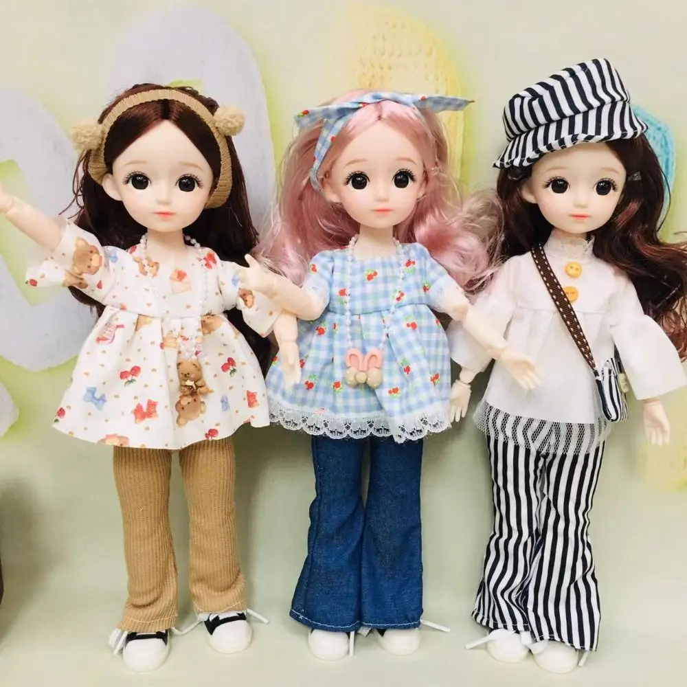 1/6 SD 30 cm Bjd con vestiti Capelli lunghi Occhi attraenti Principessa Dress Up BJD Elegante Anime Principessa Trucco Giunto sferico