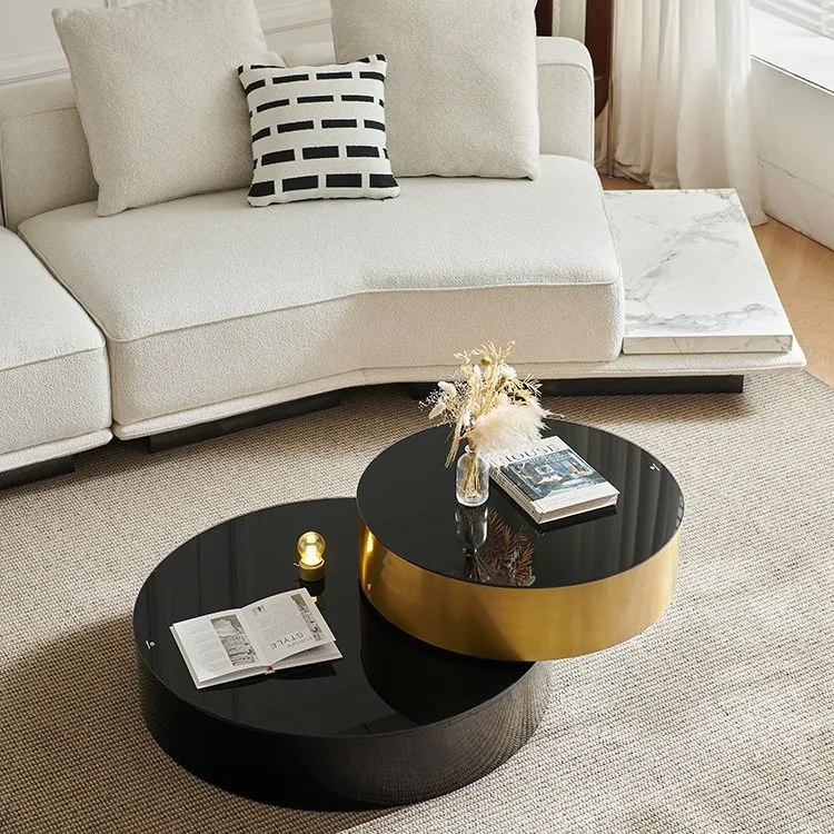 

Гостиная, дом, современный свет, роскошный черный минималистичный креативный вращающийся телескопический размер из нержавеющей стали, круглый размер стекла