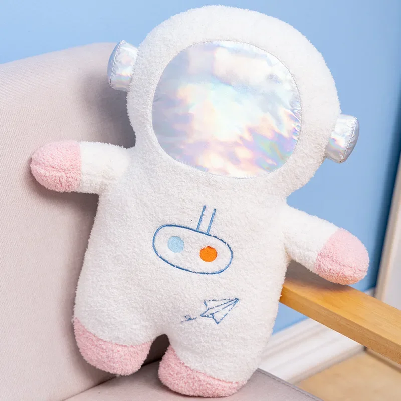 Almohada de felpa de astronauta espacial para niños, juguete de avión de juguete suave, almohada de sofá