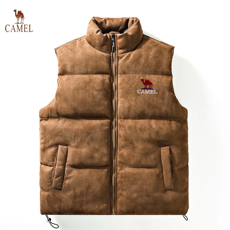 

Autumn and Winter Men's Embroidered High-quality Cotton Vest Jacket, New Luxury, Casual, Comfortable, Sleeveless Warm Down Jacke