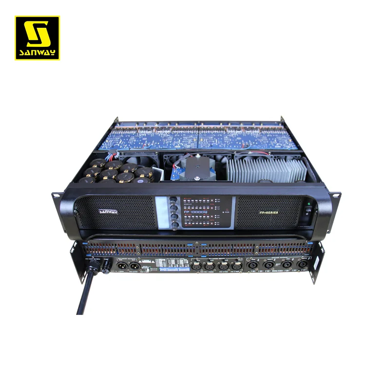 Amplificatori Audio Professionali a 4 Canali 10000W Sistema Audio ad Alta Potenza per DJ, Performance Stereo sul Palco, Spettacoli dal Vivo