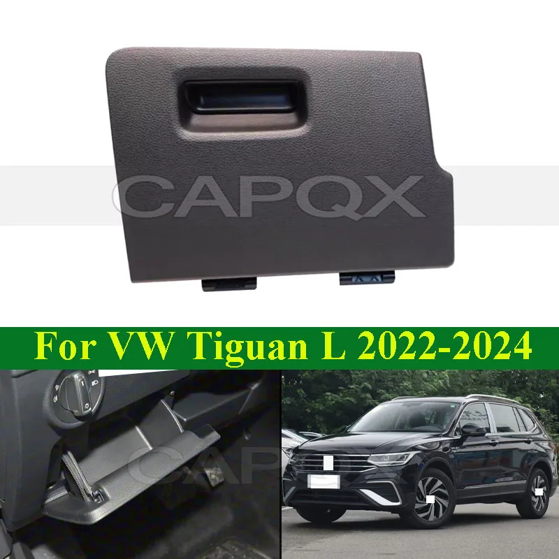 

Ящик для хранения CAPQX для Tiguan L 2022-2024, левый боковой ящик для хранения, консольный держатель для перчаточного ящика