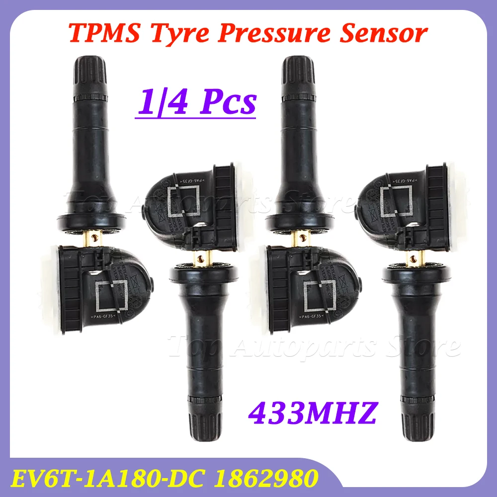 TPMS Sensor 1862980 EV6T-1A180-DC For Ford Escape Ranger KA+ F-150 Ecosport Kuga Transit Connect Fiesta B-MAX Grand C-MAX