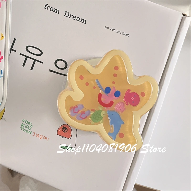 

Korea Cute Shake Starfish Magnetic Holder Grip Tok Griptok Phone Holder Phone Stand Support For iPhone For Pad Magsafe Smart Tok
