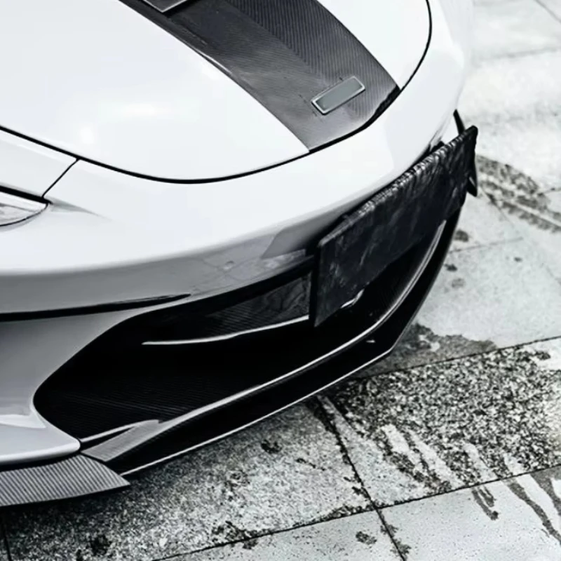 

Car Front Lip Upgrade PRO Style Dry Carbon Fiber Front Middle Lip Front Splitter Body Kit Suitable for McLaren GT