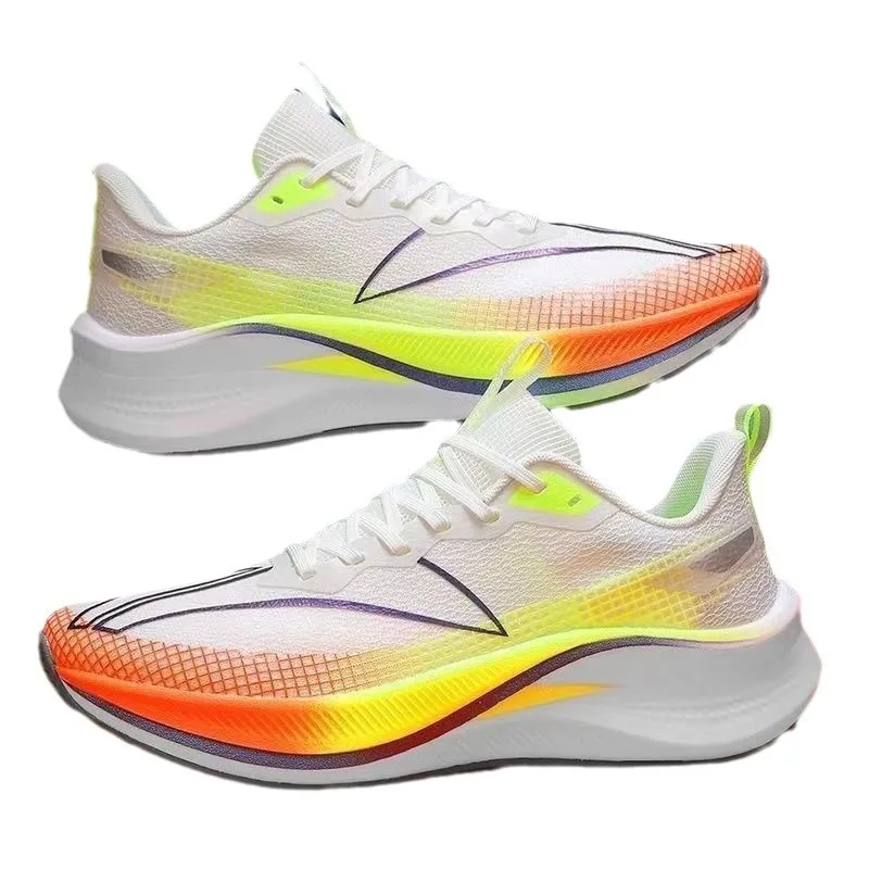 Men Mesh Casual Sports Shoes Spring New Fashion Men Green Women Running Breathable Mesh Sports Jogging Marathon Running Shoes