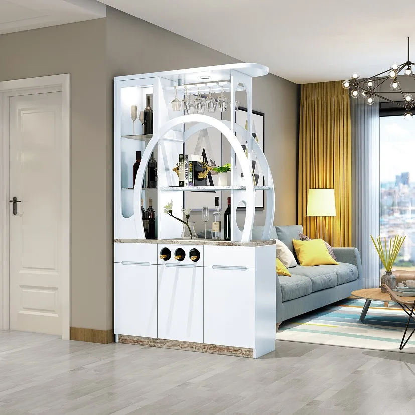 Luxury Style Extendable Display Cabinet for Wine Storage General Use Home Furniture for Living Room Partition