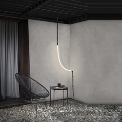 Retro LED Stainless Steel Minimalism Designer Lustre Hanging Lamps Pendant Light Suspension Luminaire Lampen For Living Room