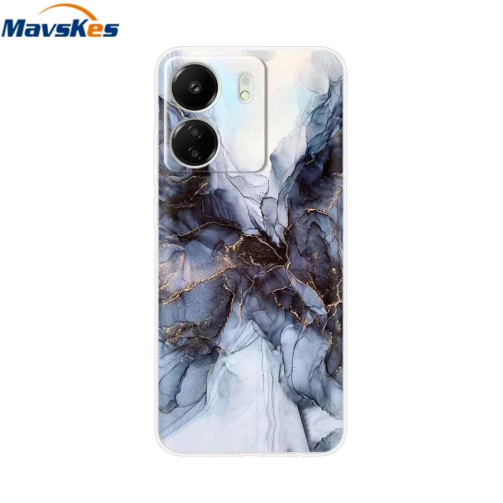 For Xiaomi Poco C65 Cases For Xiaomi Poco C65 Fashion Clear Soft Silicone Phone Cases TPU Fundas for PocoC65 c 65 Coque Bumper