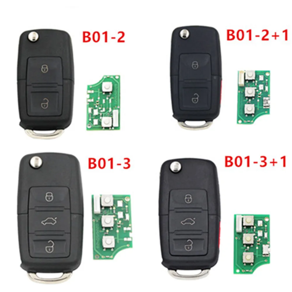 5pcs/lot，Standare universal KD  B Series Remote Key B01-2/ B01-2+1/ B01-3 / B01-3+1 KD900K/KD-X2 Key Programmer B5 Style