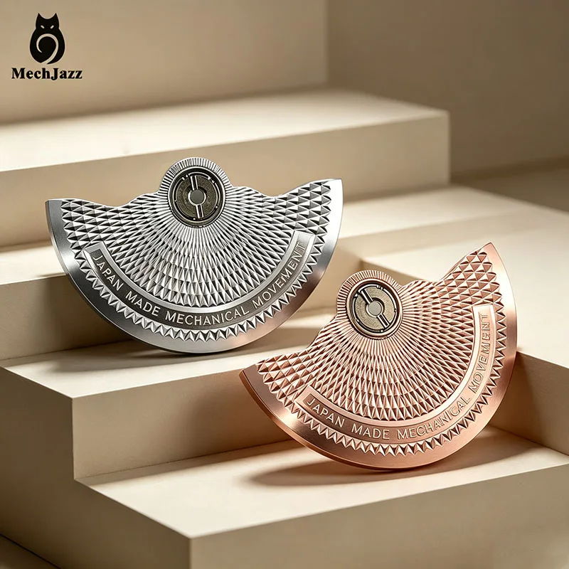 MechJazz Pineapple Textured Watch Rotor, Fits Mechanical Movement, Replacement Oscillating Weight for Seiko NH35/NH36 Movement