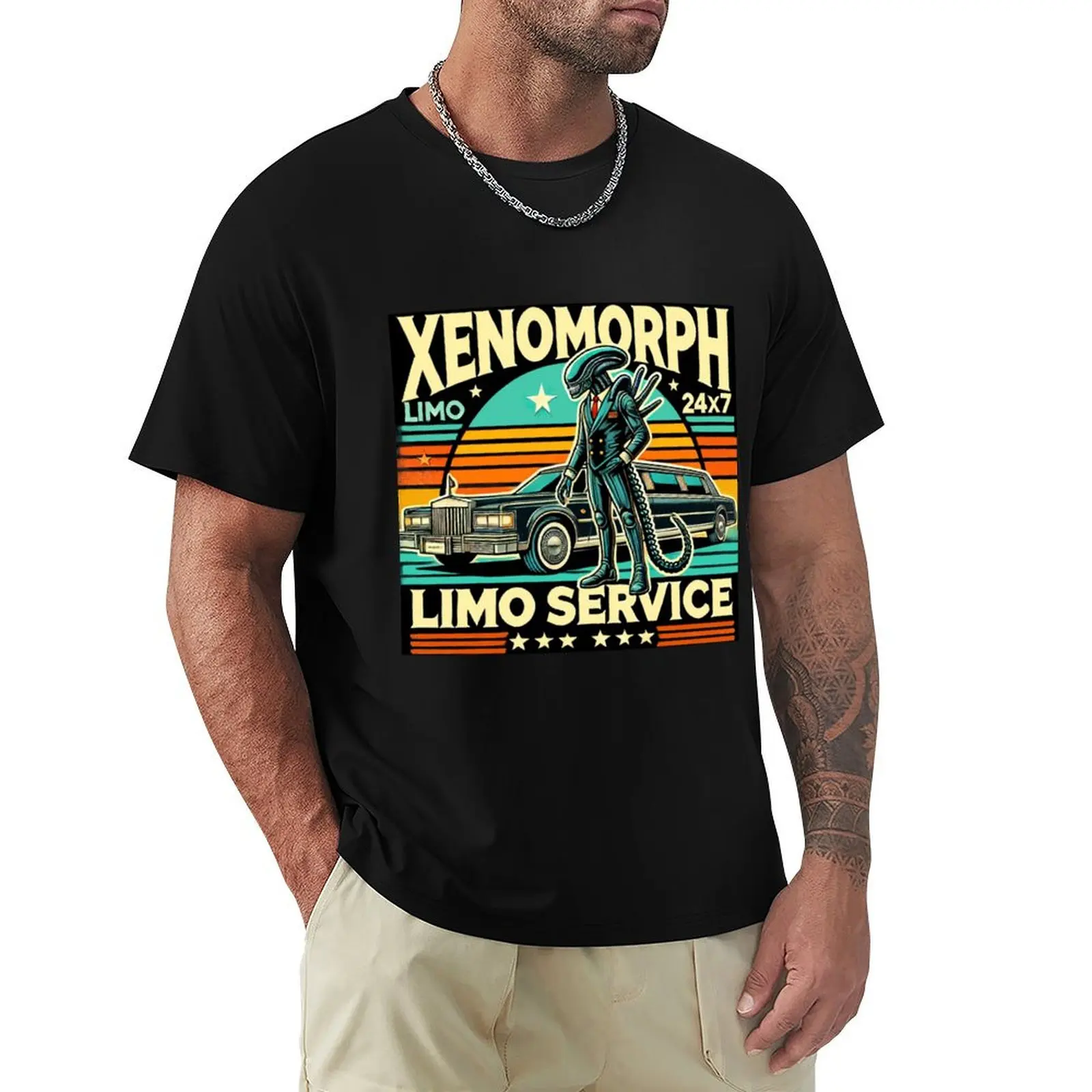Xenomorph Alien - Limousine Service T-Shirt Stain Resistant Casual Tee