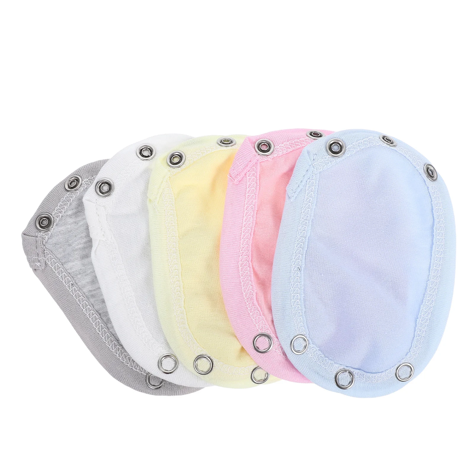 

Baby Bodysuit Extender 5pcs Cotton Jumpsuit Snap for Toddler Boy Girl Extendable Romper Diaper Lengthen Newborn Clothing