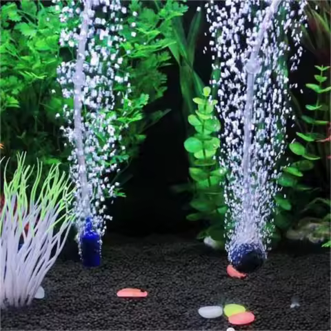 20 Pcs Fish Tank Oxygen Stone Aquarium Mineral Atomizer Air Pump Accessories Aquatic Fish Breathing Increase Oxygen Gas Stone