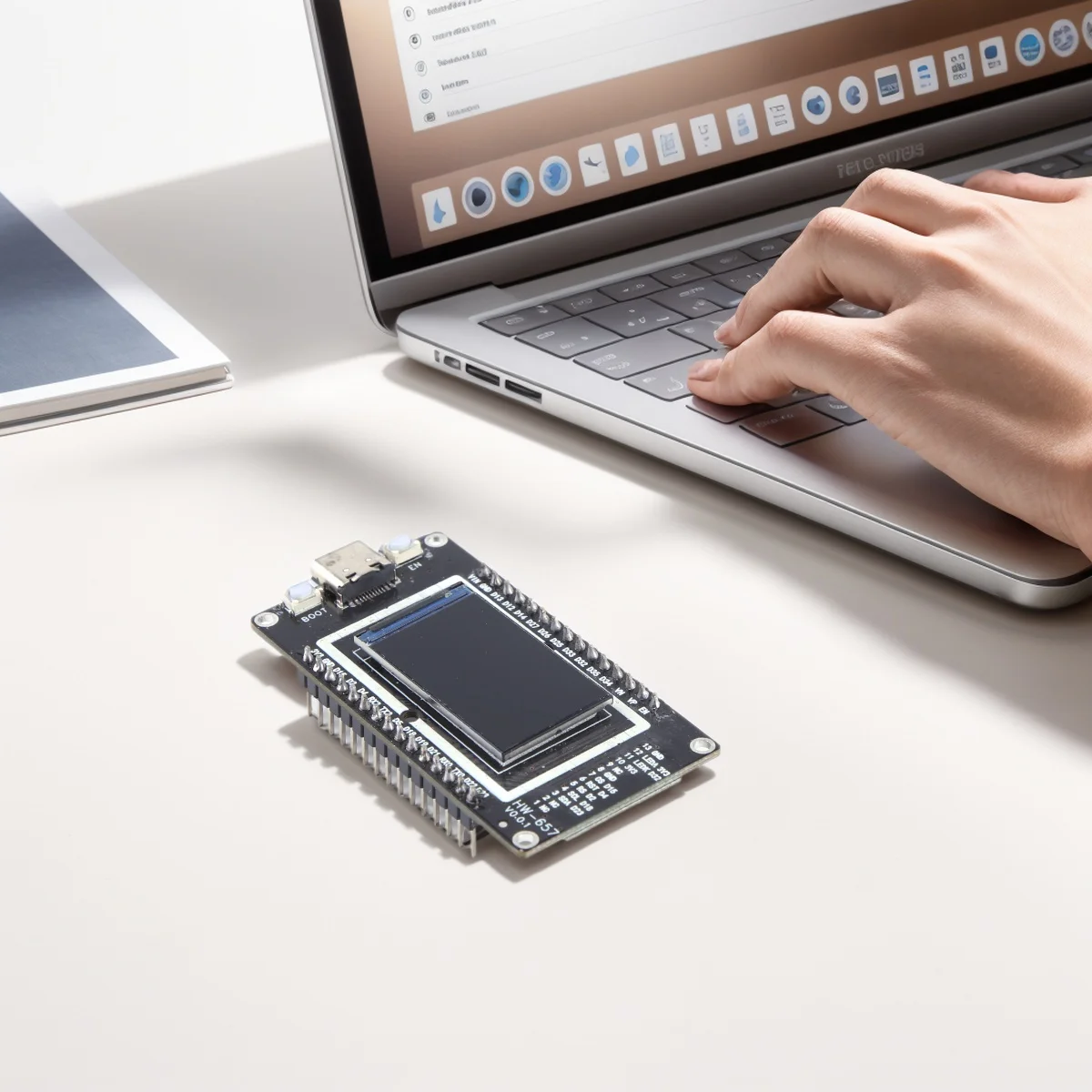 

ESP32 ESP32-WROOM-32 Макетная плата 16 МБ, 1,9 дюйма, 1,4-дюймовый TFT ЖК-дисплей, модуль WiFi BT Type-C