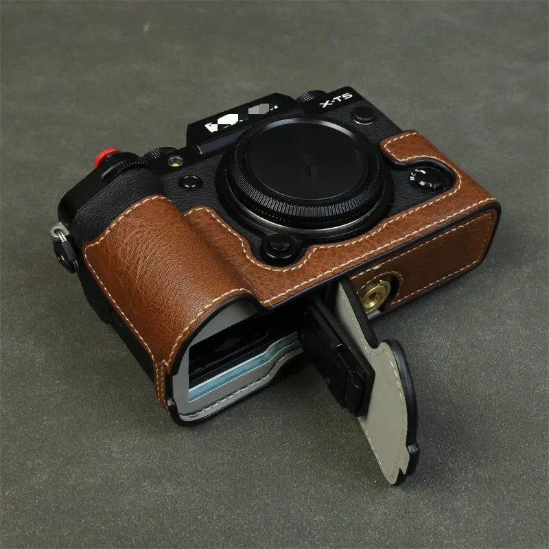 

PU Leather Camera Half Base Body Case Cover Protector for Fujifilm X-T5 XT5 Camera