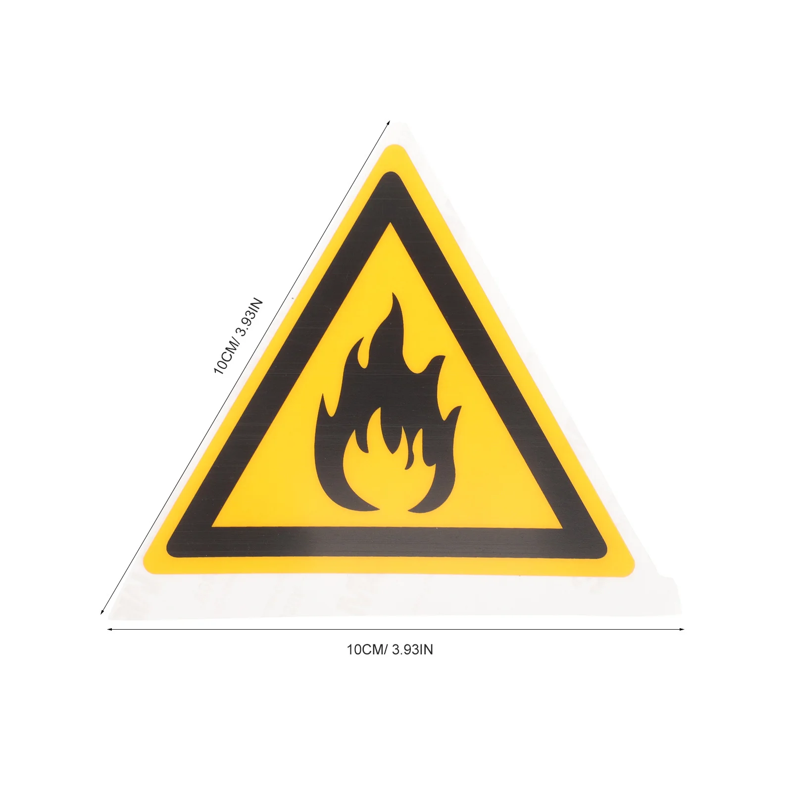 Fireproof Sign Warning Label Safety Decal Durable Pet Adhesive Sticker Flame Retardant Traffic Safety Mark Factory