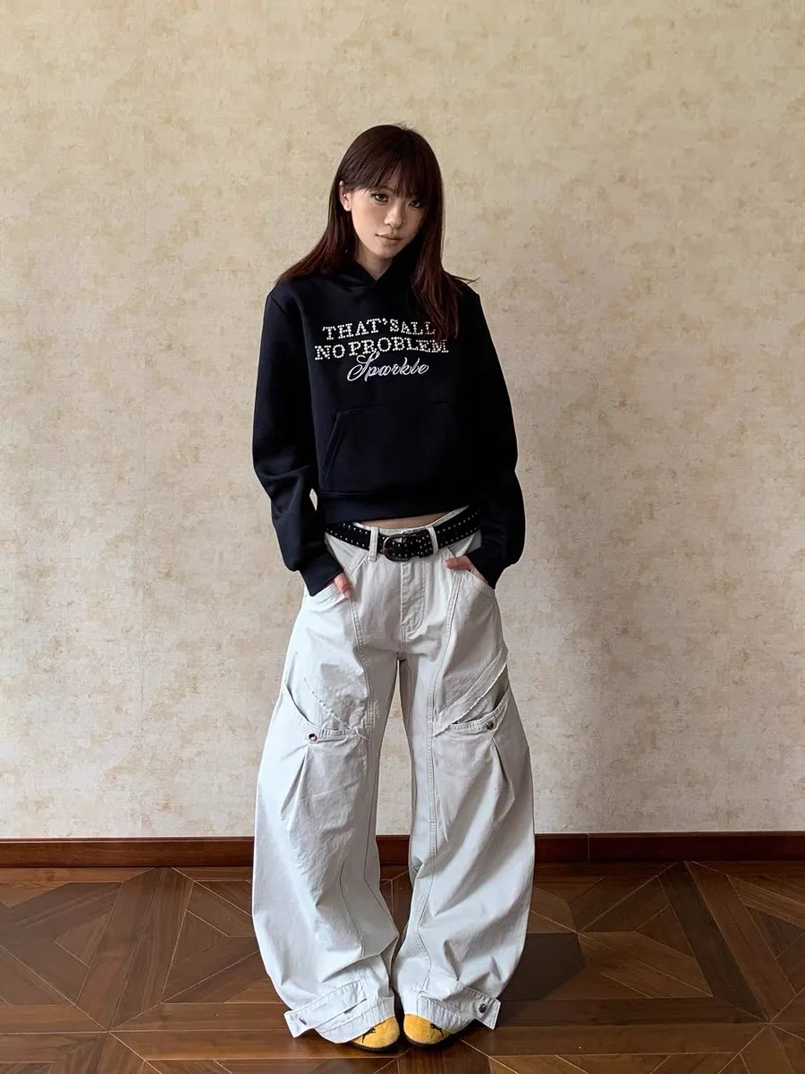 

American Sle Vintage ape Knife Work Pants ex Clean Fit Versatile Casual Pants Straight Leg Loose Fit Autumn Wint...